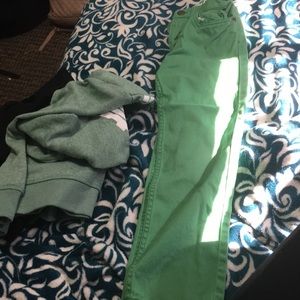 Green pants